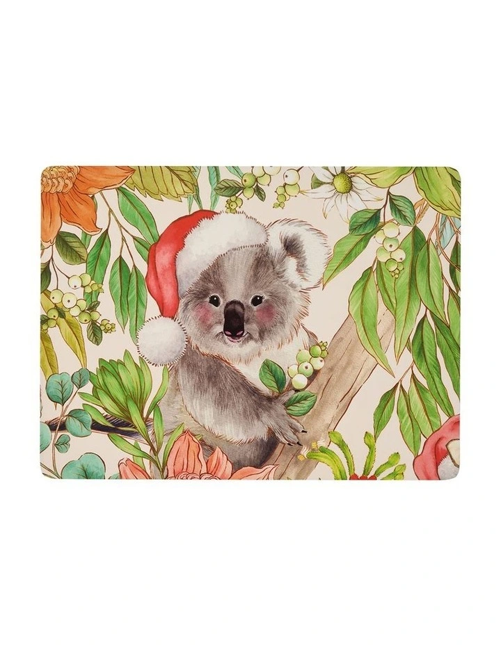 Bush Christmas Hardback Placemat Set of 4 in Multi image 2