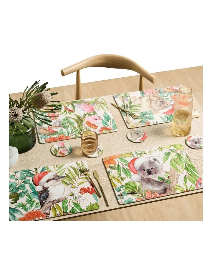 Bush Christmas Hardback Placemat Set of 4 in Multi image 6