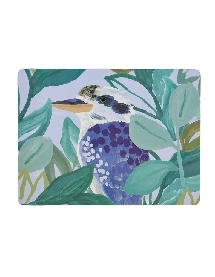 Australian Bush Birds Hardback Placemat Set of 4 in Multi image 3