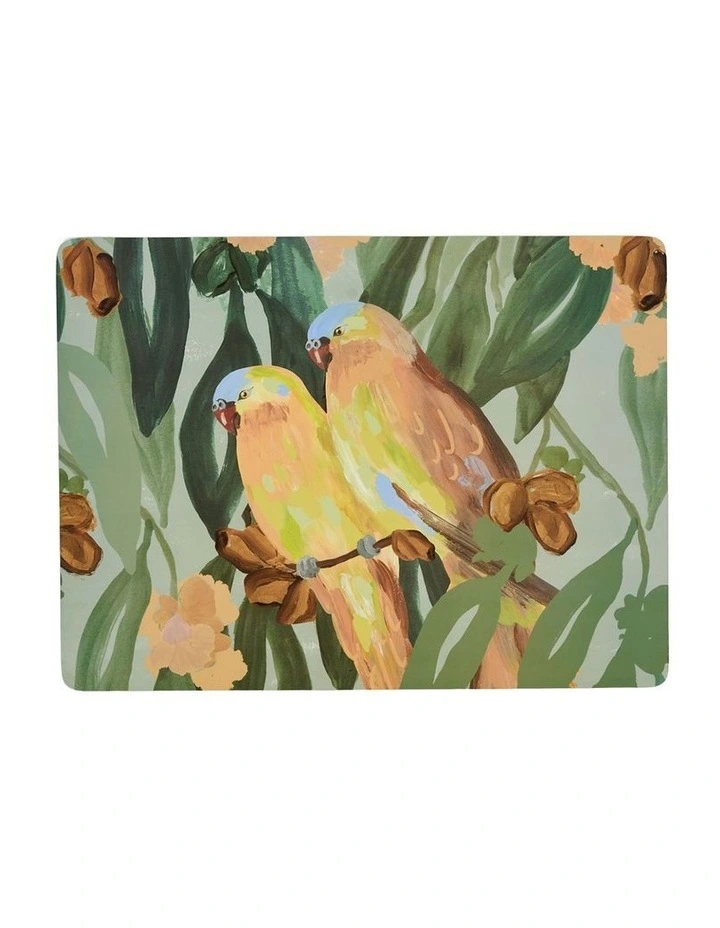 Australian Bush Birds Hardback Placemat Set of 4 in Multi image 5