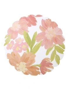 Rosie Scallop Edge Round Placemat Set Of 4 33x33cm