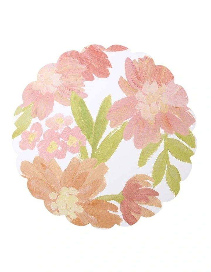 Rosie Scallop Edge Round Placemat Set Of 4 33x33cm image 1