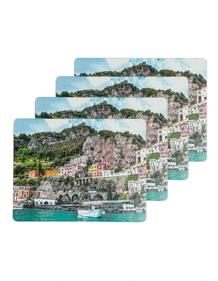 Hardboard Amalfi Rectangle 4pk Placemat image 1