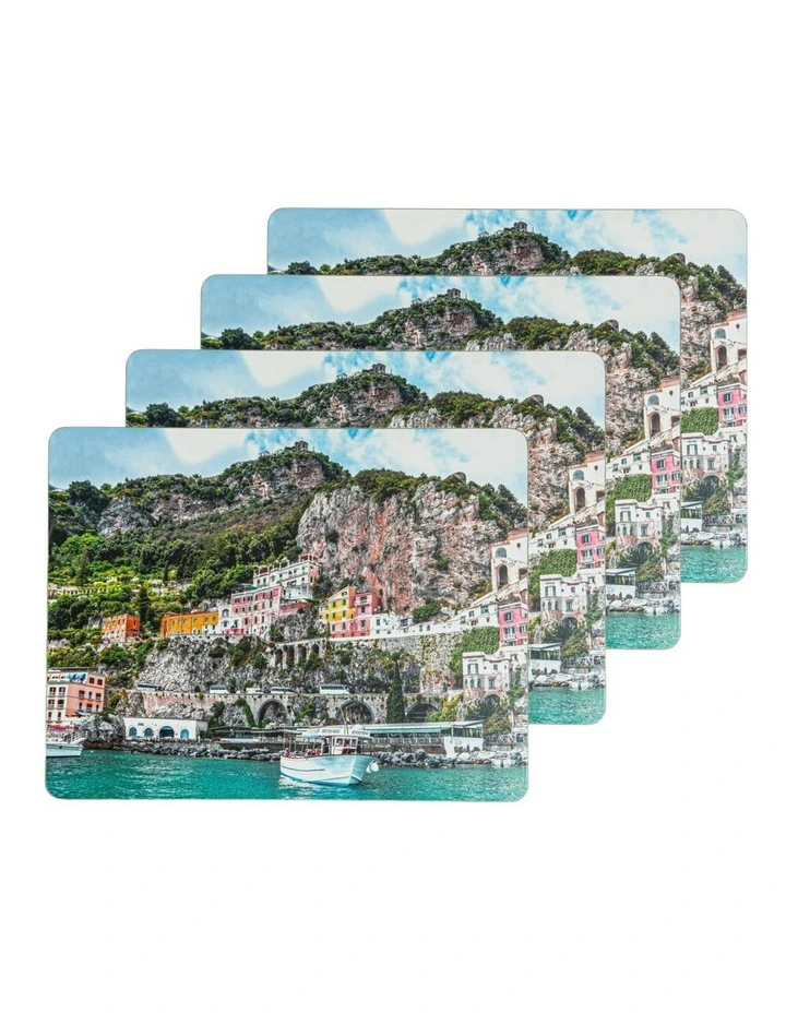 Hardboard Amalfi Rectangle 4pk Placemat image 1