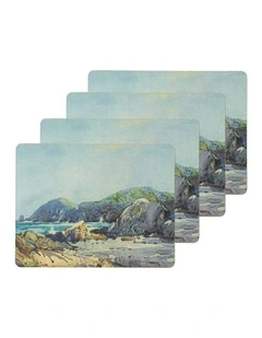 Hardboard Coastline Rectangle 4pk Placemat