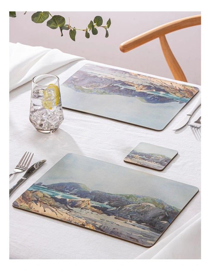 Hardboard Coastline Rectangle 4pk Placemat image 2