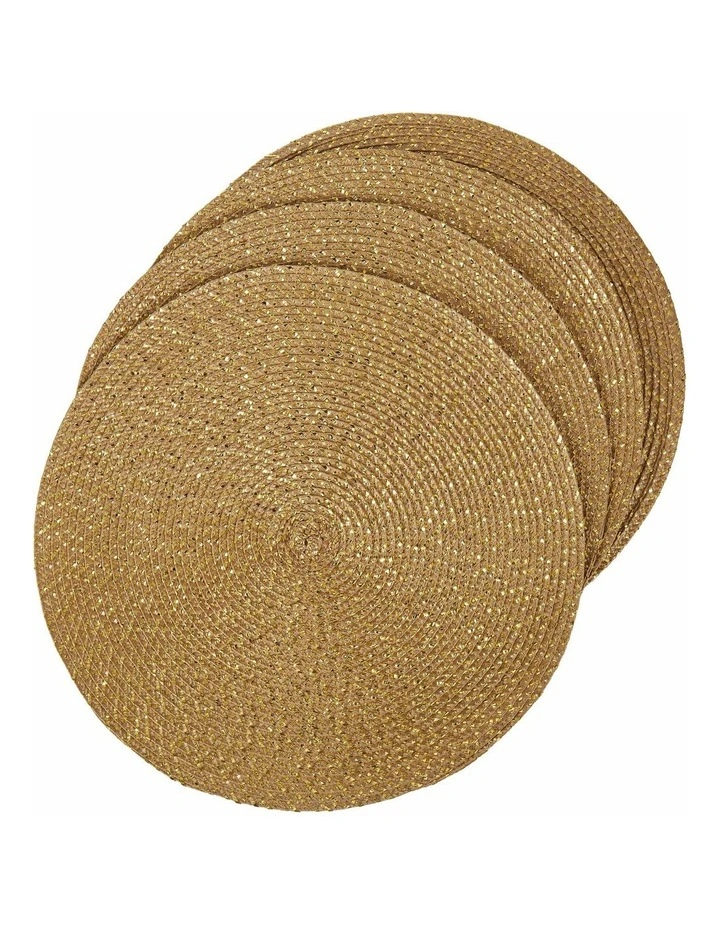 Jay Lurex Weave Placemat Set of 4 in Gold image 1