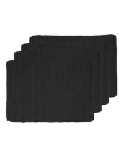 Newport Placemat 4 Pack in Black