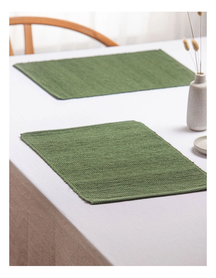 Newport Moss 4 Pack Placemat in Green image 2