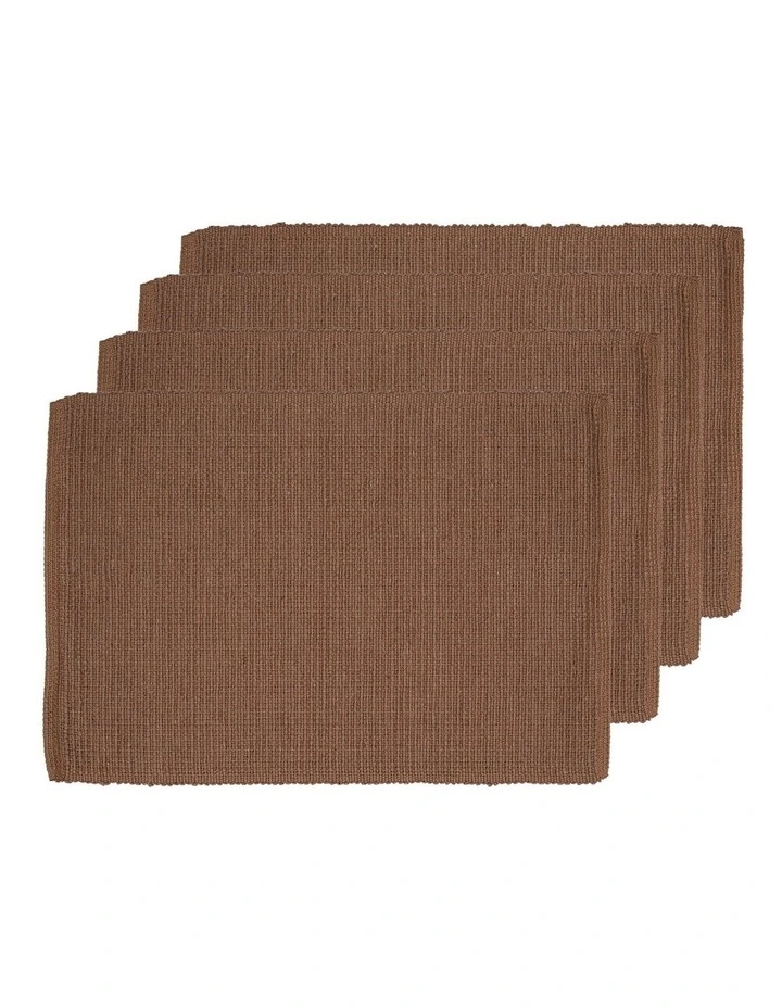 Newport Placemat 4 Pack in Terracotta image 1