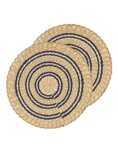 Fairhaven Round Placemats 2 Pack in Multi