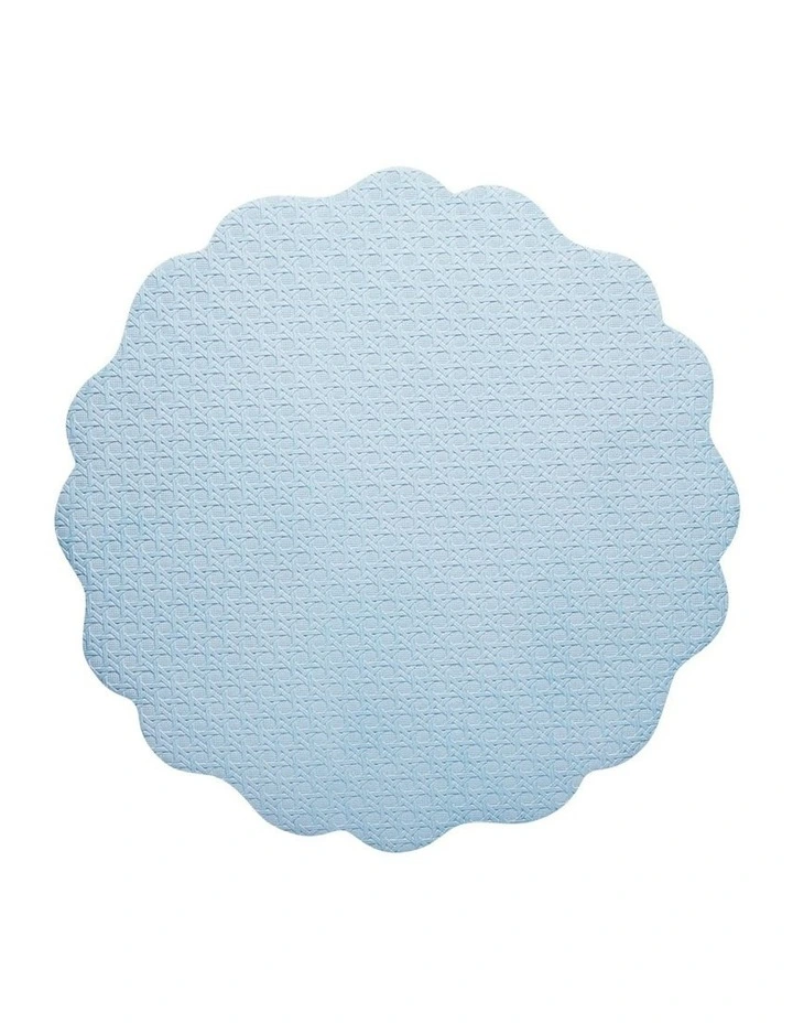 Banda Leather Look Placemat 38cm in Blue image 1