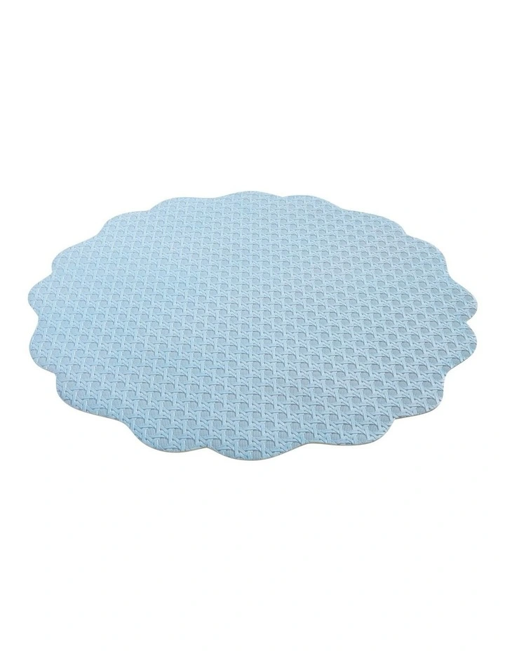 Banda Leather Look Placemat 38cm in Blue image 2