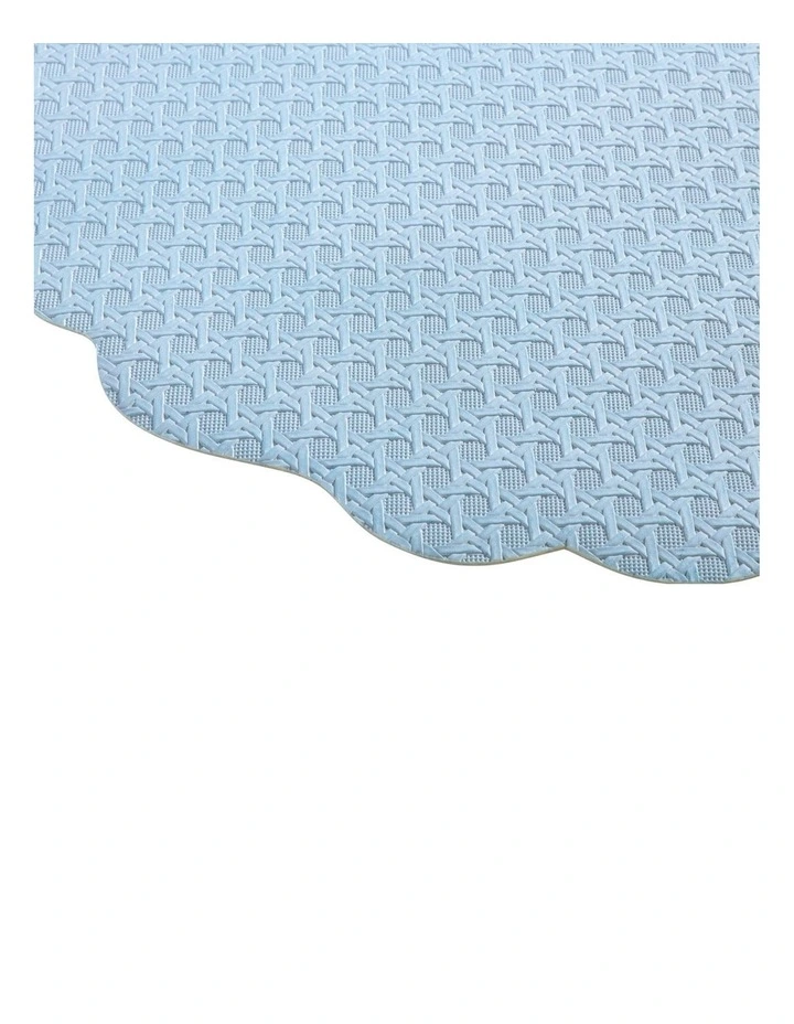Banda Leather Look Placemat 38cm in Blue image 4