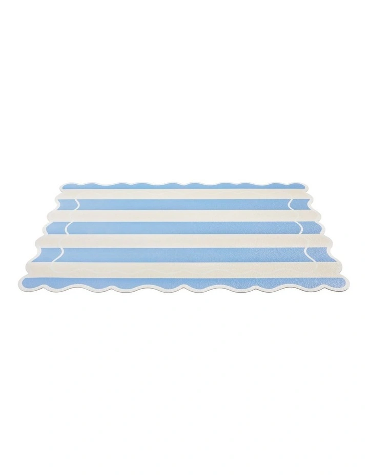 Banda Stripes Scallop Placemat 45x30cm Blue image 2