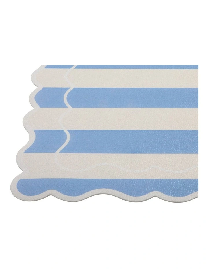 Banda Stripes Scallop Placemat 45x30cm Blue image 4