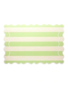 Banda Stripes Scallop Placemat 45x30cm Mint