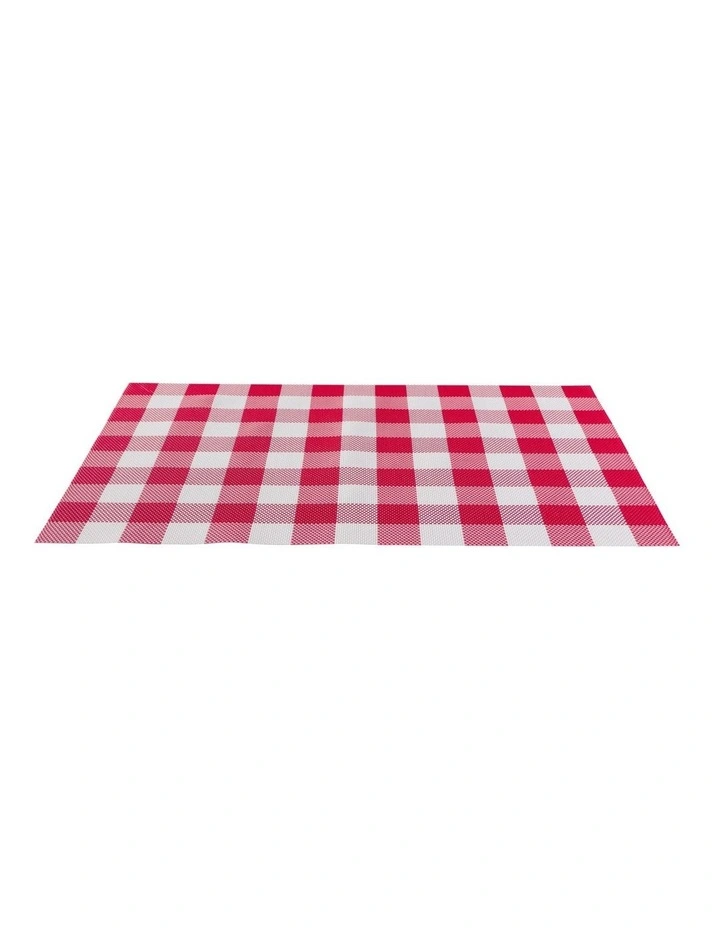 Trattoria Placemat 45x30cm Red Check image 2
