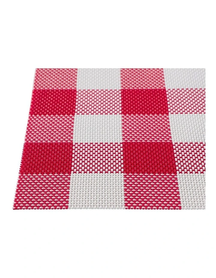 Trattoria Placemat 45x30cm Red Check image 3