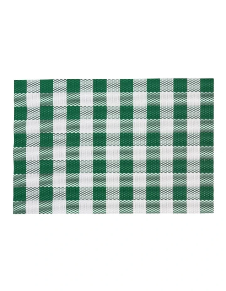 Trattoria Placemat 45x30cm Green Check image 1