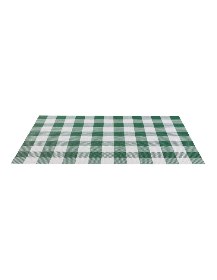 Trattoria Placemat 45x30cm Green Check image 2