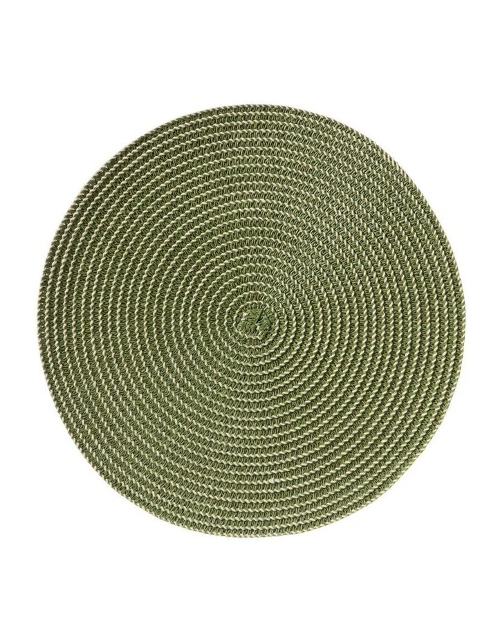 Cala Woven Placemat 36cm Green image 1