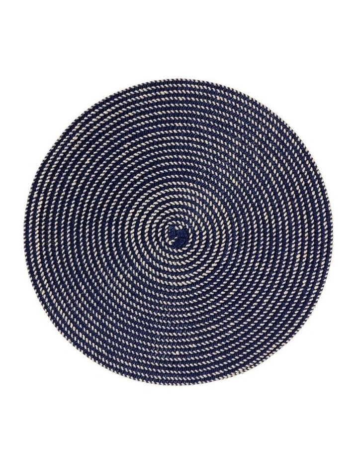 Cala Woven Placemat 36cm Navy image 1