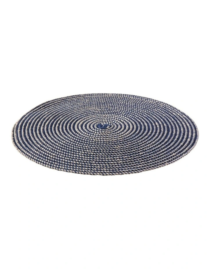 Cala Woven Placemat 36cm Navy image 2