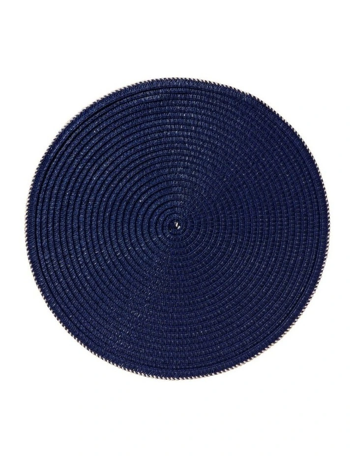 Cala Woven Placemat 36cm Navy image 3