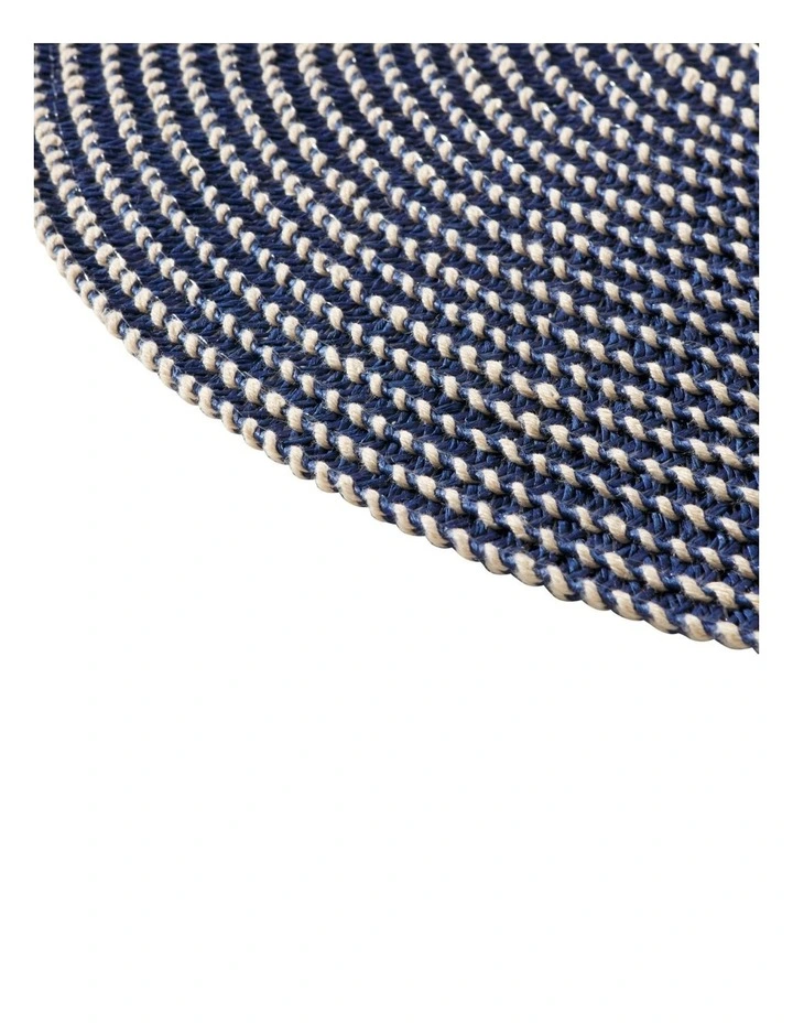 Cala Woven Placemat 36cm Navy image 4