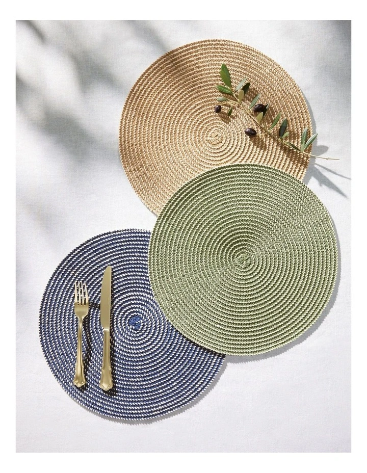 Cala Woven Placemat 36cm Navy image 6