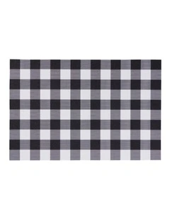 Trattoria Placemat 45x30cm Black Check
