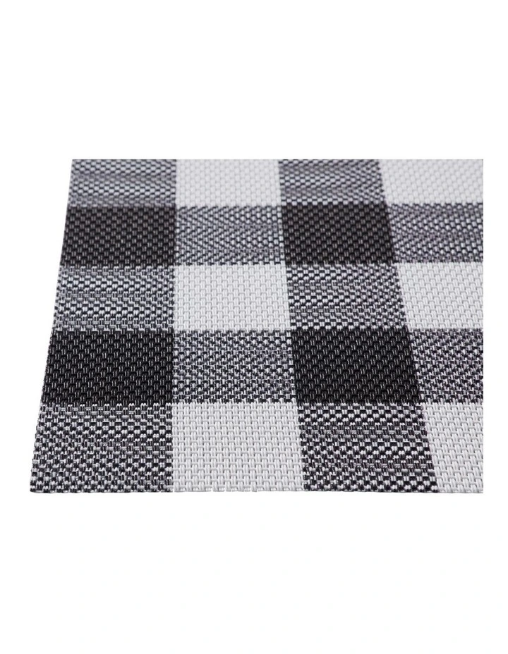 Trattoria Placemat 45x30cm Black Check image 3