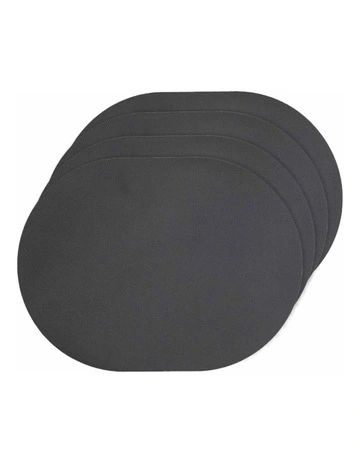 Hugo Placemat 4 Pack in Charcoal