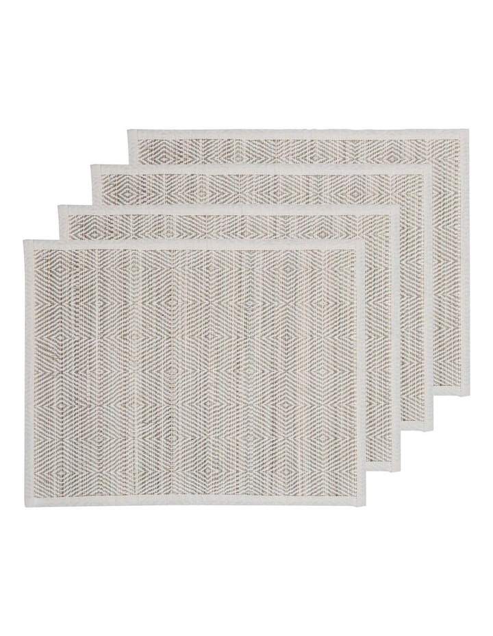 Zola Placemat 4 Pack in Cream image 1