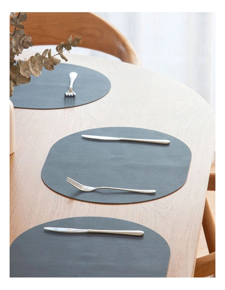 Hugo Oval Placemat 4 Pack in Dusty Pink image 2