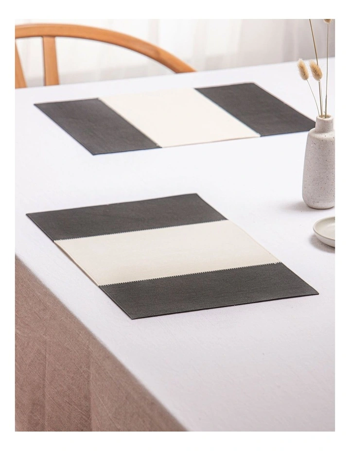 Arden Placemat 4 Pack in Black image 2