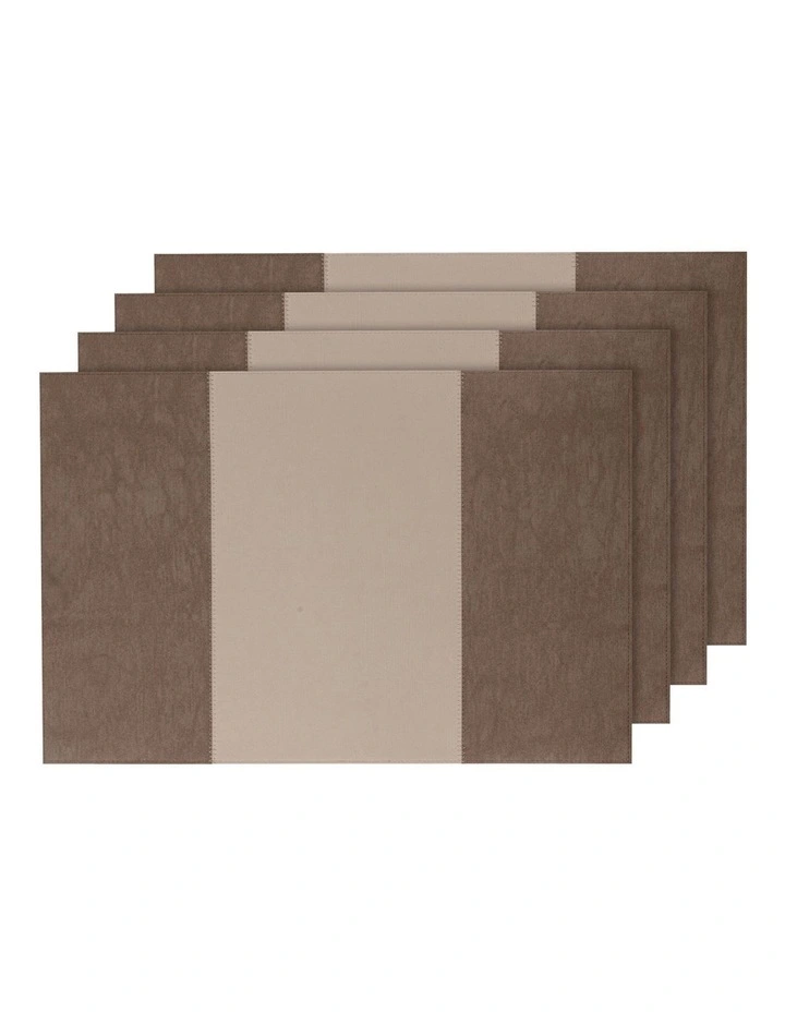 Arden Placemat 4 Pack in Taupe image 1