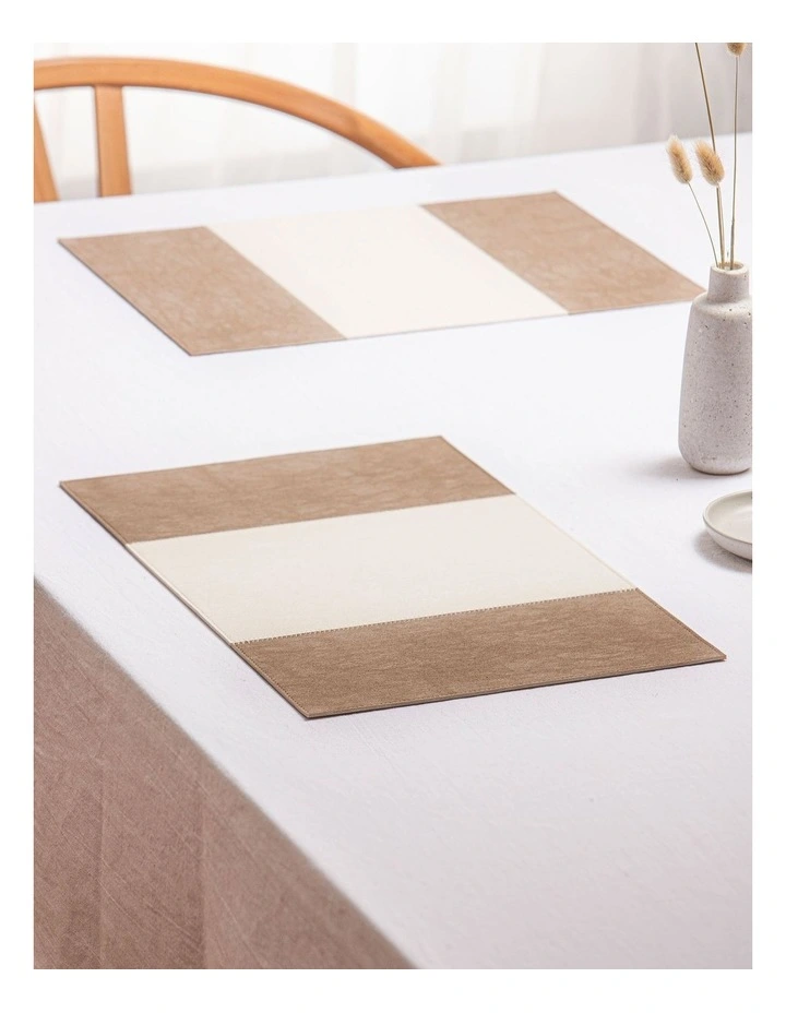 Arden Placemat 4 Pack in Taupe image 2