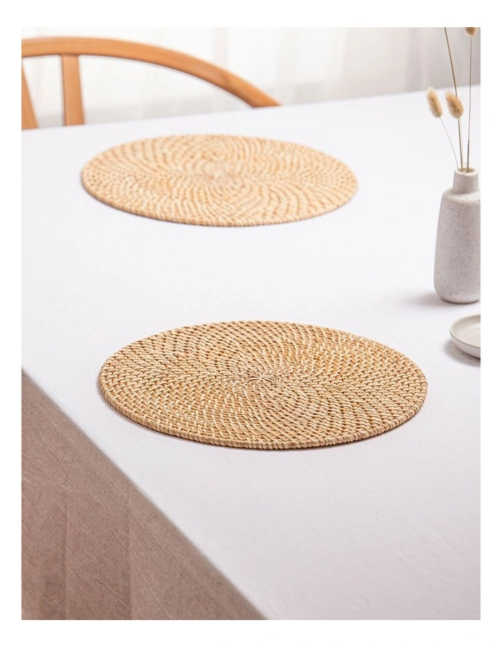 Fairhaven Round Single Placemat in Natural image 2