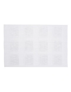 Placemat 45x30cm in White Squares