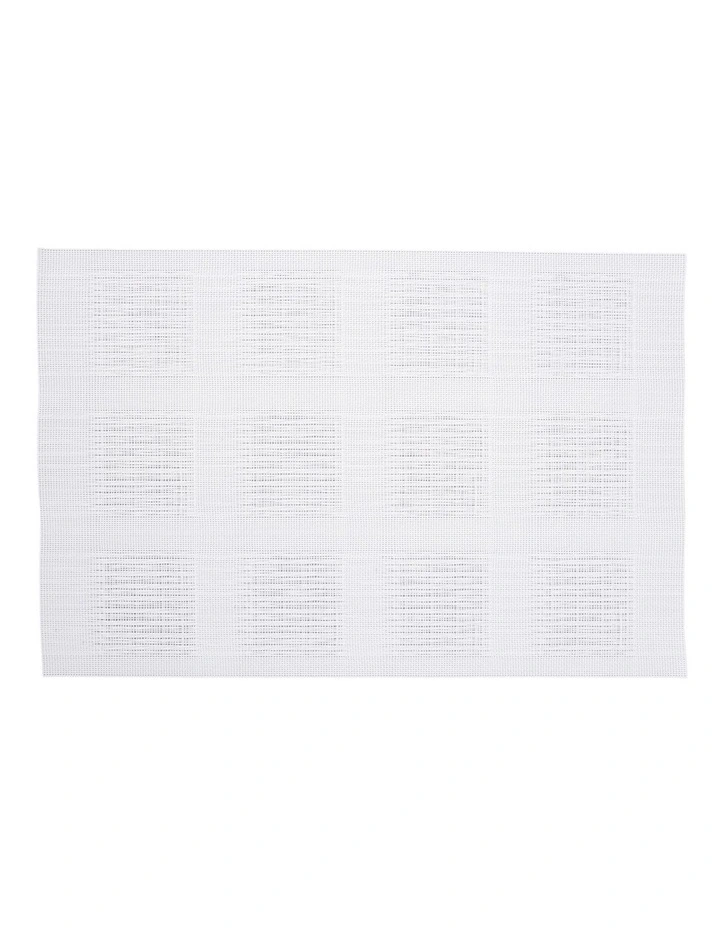 Placemat 45x30cm in White Squares image 1
