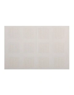 Placemat 45x30cm in White Squares