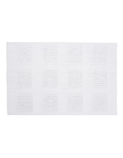 Placemat 45x30cm in White Squares