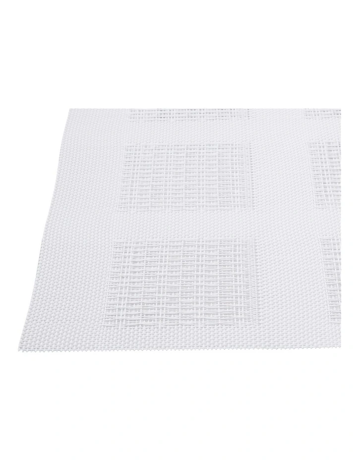 Placemat 45x30cm in White Squares image 4