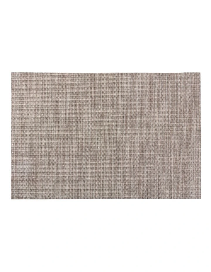 Lurex Stripe Placemat 45x30cm in Taupe image 3