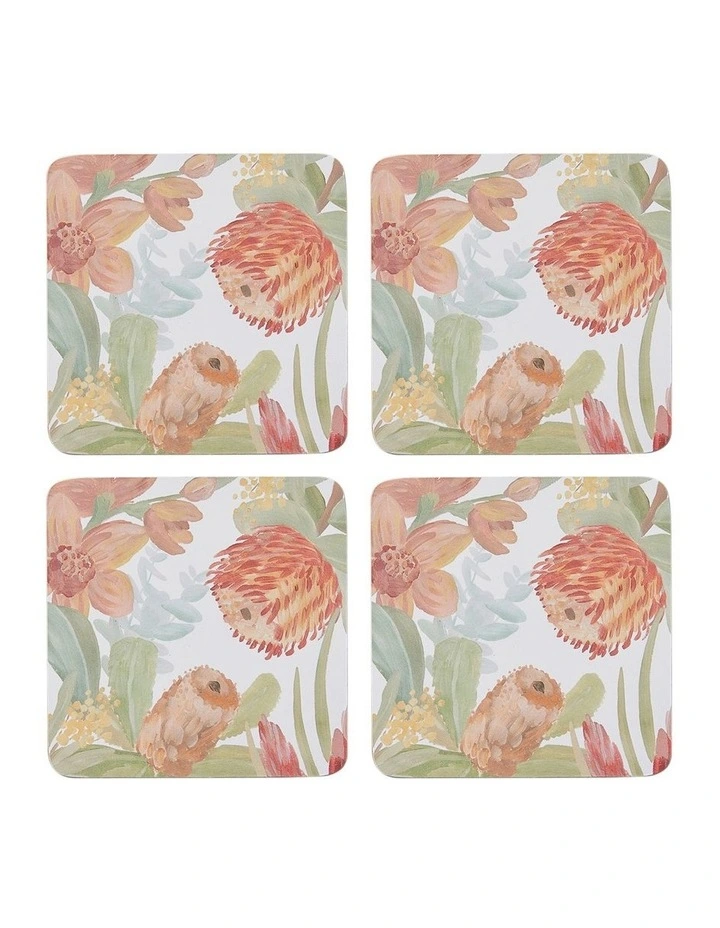 Sanders Coaster Set of 4 10x10cm in Multi image 1