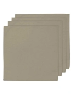 Oxford Flax Napkin 4 Pack in Beige