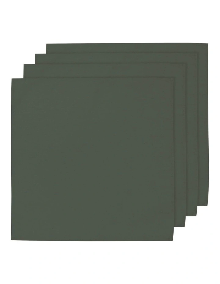 Oxford Napkin 4 Pack in Olive image 1