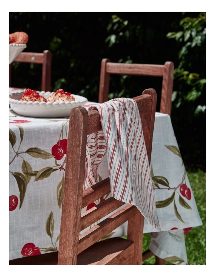Carol Red Stripe Napkin Set of 4 45x45cm image 2